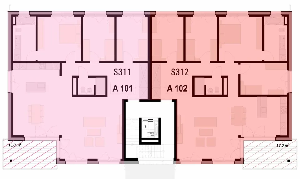 159 m² | 4.5-Zi.-Eigentumswohnung im OG Nr. A101