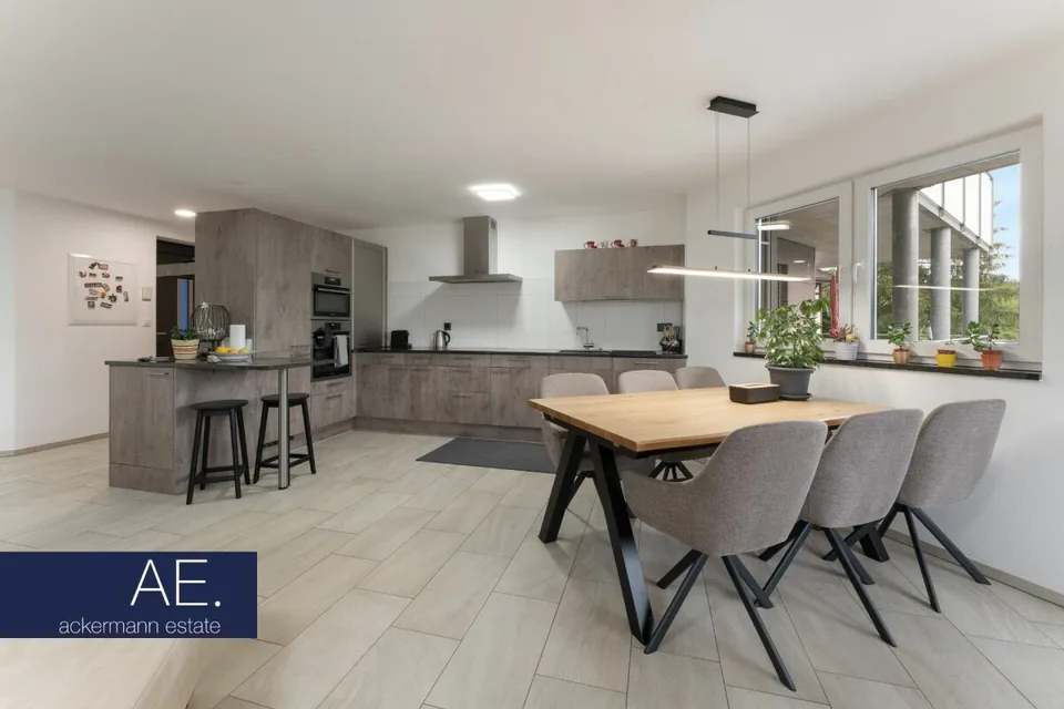 Modern multi-family house with sustainable building standard
