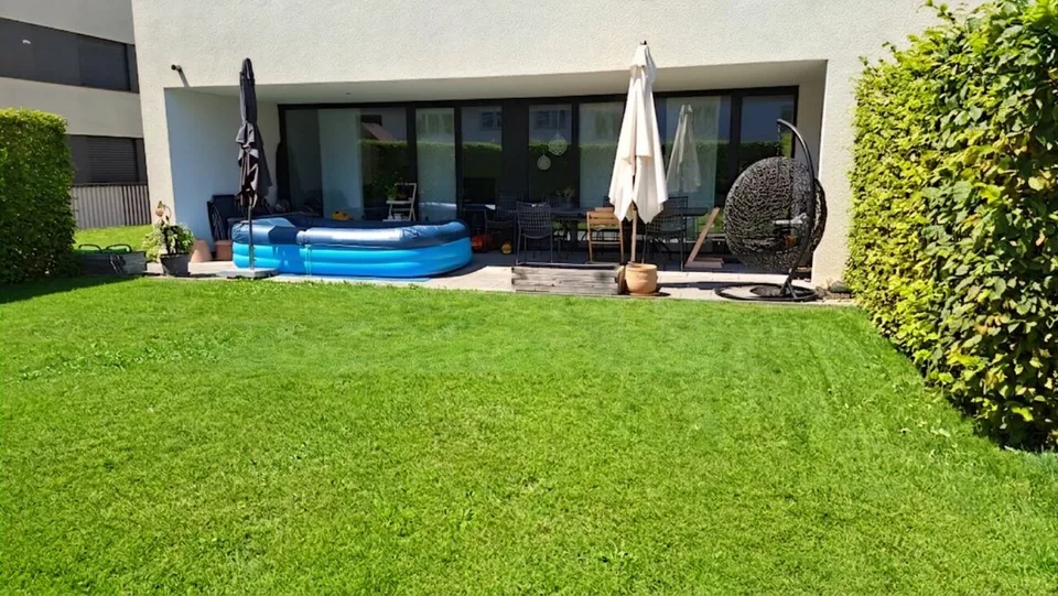 grosszügige 4 ½-Zi.-Eigentums-Gartenwohnung an schöner Wohnlage Buchs-Räfis