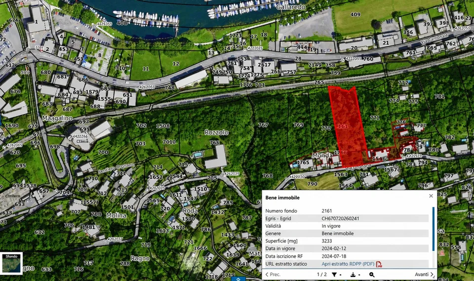Terrain constructible dans un emplacement privilégié avec vue spectaculaire sur le lac