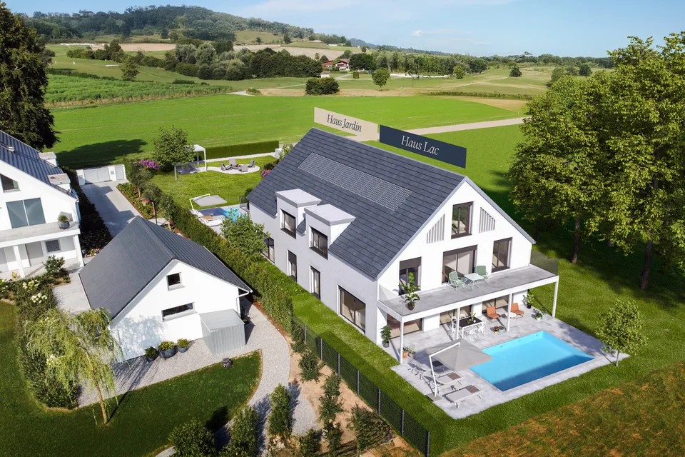 New construction project "EDEN" semi-detached house "Jardin"