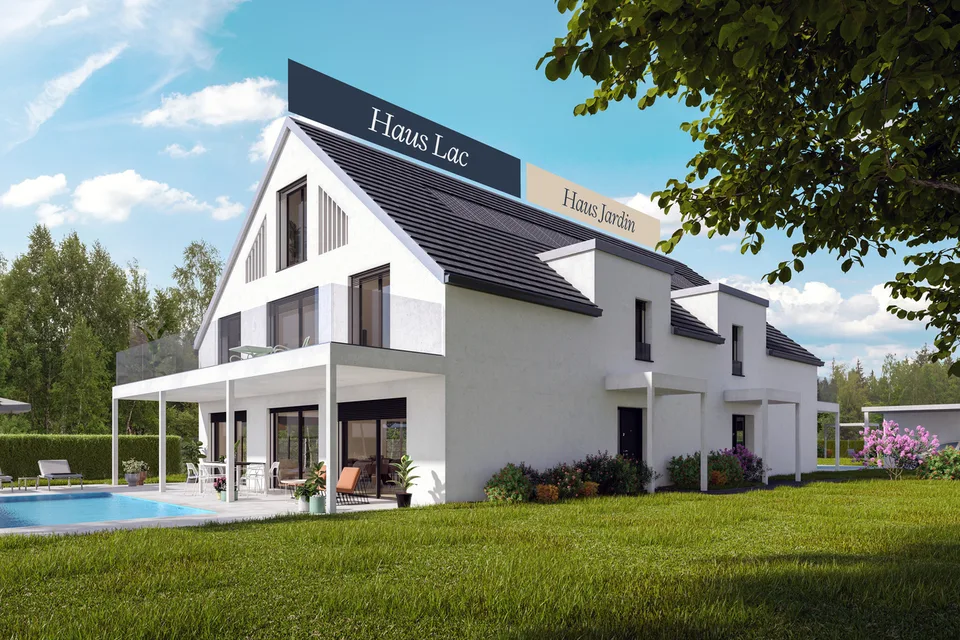 New construction project "EDEN" semi-detached house "Jardin"