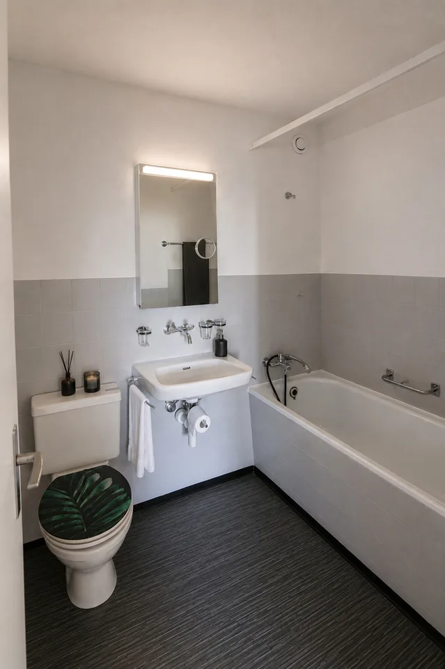 Appartement avec terrasse de jardin et espace environnant dans un cadre rural