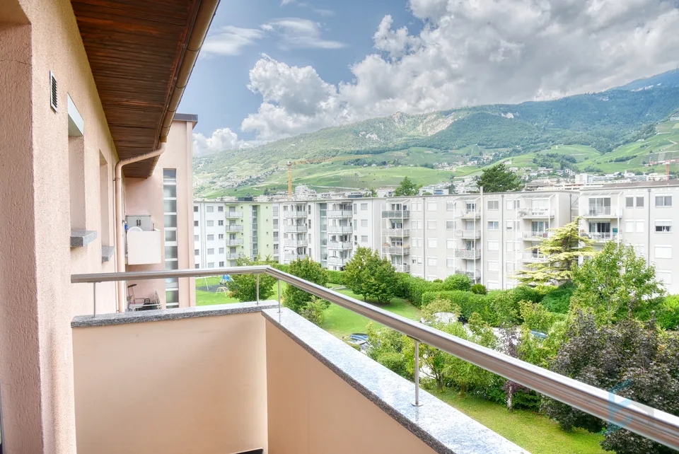 Zu vermieten: Schöne 4½-Zimmer-Wohnung im Süden von Sierre