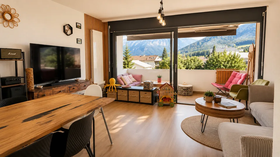 3,5 Zimmer renoviert 90 m² - Komfort, Licht und freie Sicht