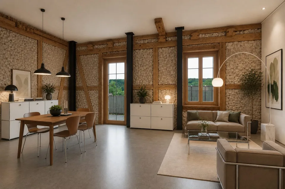 Historic Gem with Modern Finish - 2.5-Room Apartment with Balcony