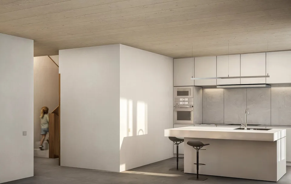 Contemporary villa - THPE Minergie-P and enforceable authorization
