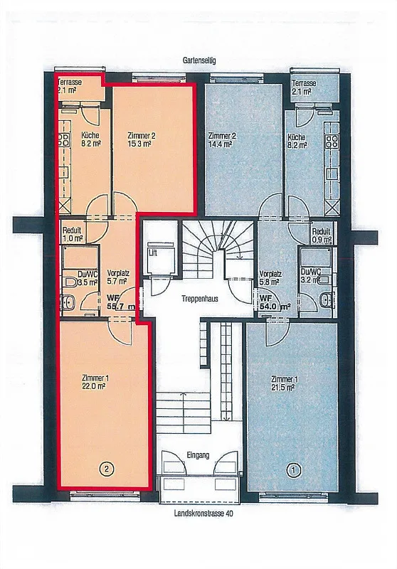 Moderne 2-Zimmerwohnung an zentraler Lage im St. Johann