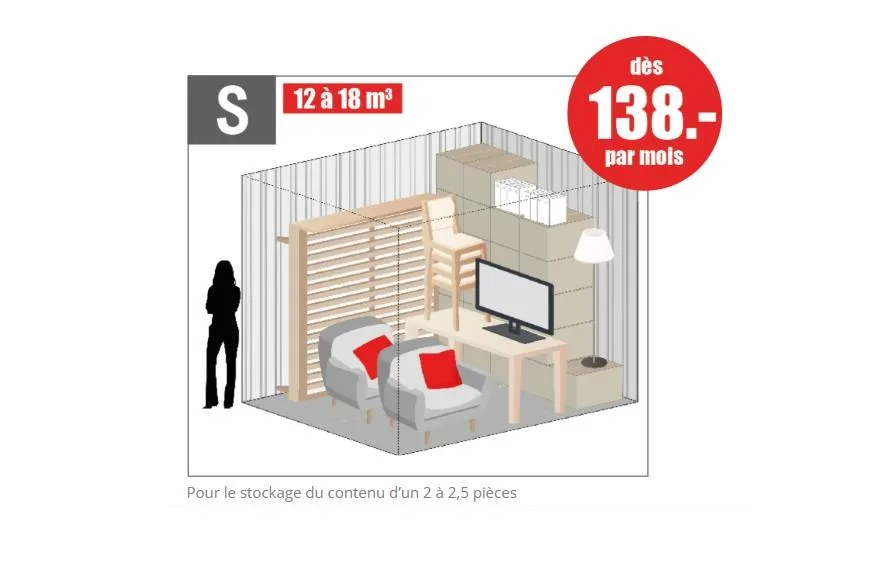 Box a louer (Self-stockage) 5 min d'Yverdon