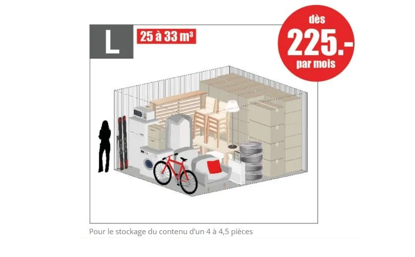 Box a louer (Self-stockage) 5 min d'Yverdon