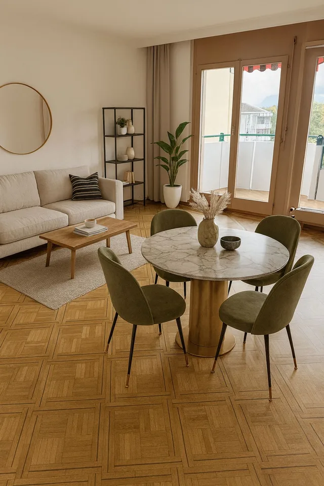 A louer  - Appartement de 3.5 pièces à Clarens, balcon, place de parc