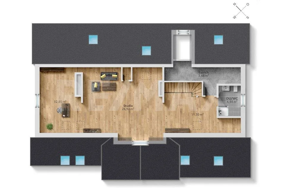 Appartamento duplex di 6 ½ stanze con vista sulle montagne - Vita familiare vicino al Türlersee