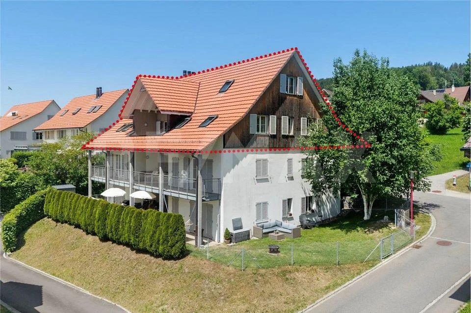 Appartamento duplex di 6 ½ stanze con vista sulle montagne - Vita familiare vicino al Türlersee