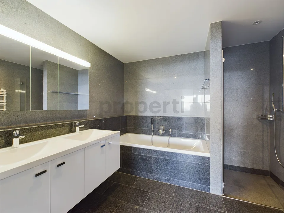 Modern family apartment with impressive views and Minergie standard