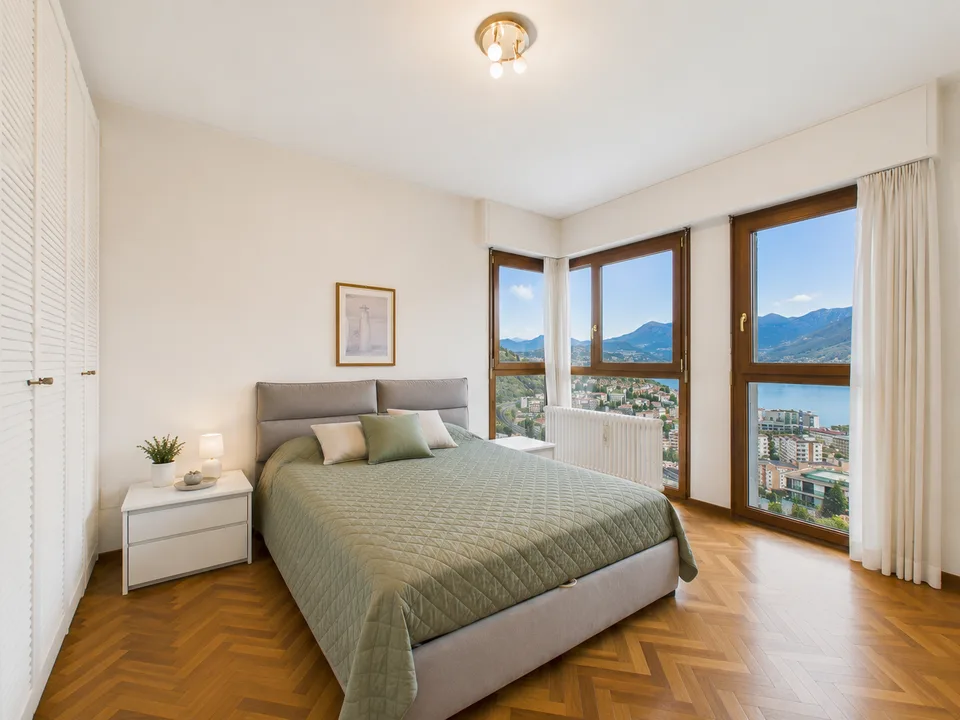 Exceptional 3.5-room apartment with lake view in Pazzallo