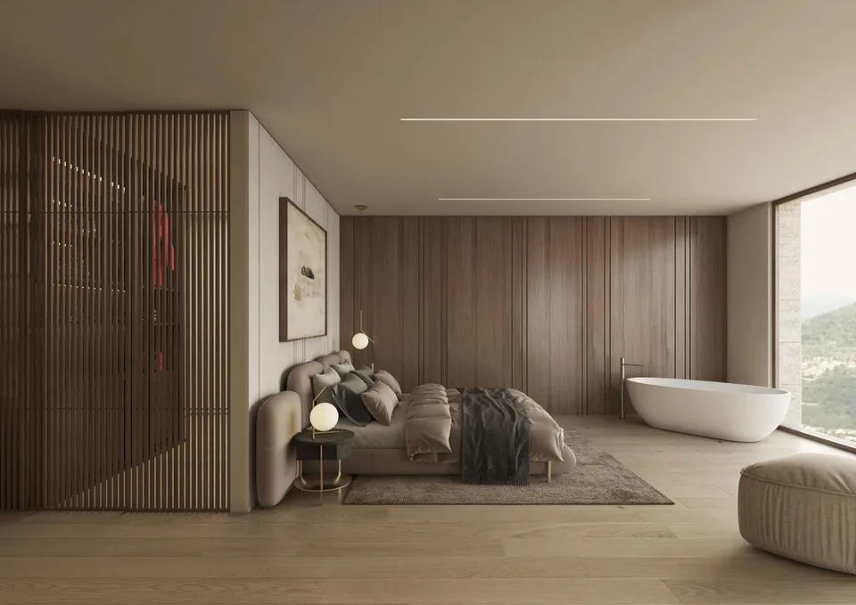 Baugrundstück mit atemberaubendem Blick auf den Luganersee - Montagnola und genehmigtes Projekt für eine 10-Zimmer-Villa