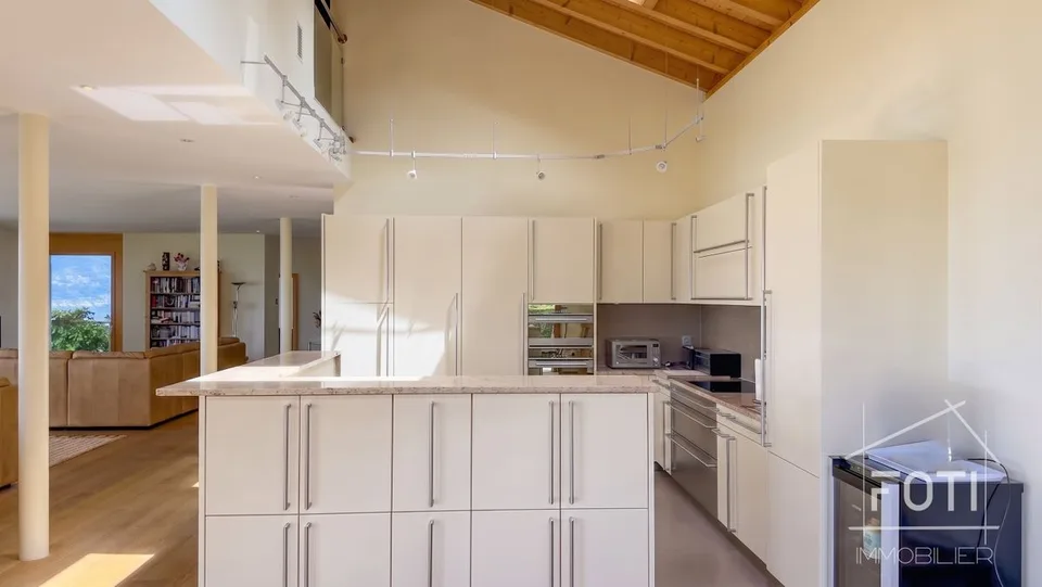 Architektenvilla mit atemberaubendem Blick auf den Genfersee
