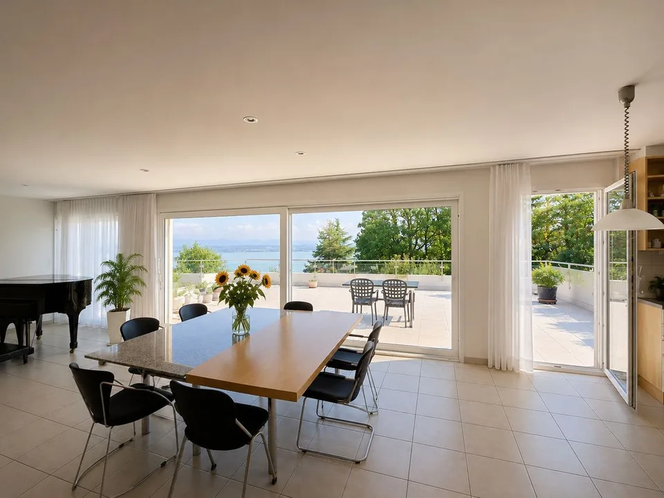 Villa Terrasse de 5,5 pièces avec vue époustouflante sur le lac et les Alpes