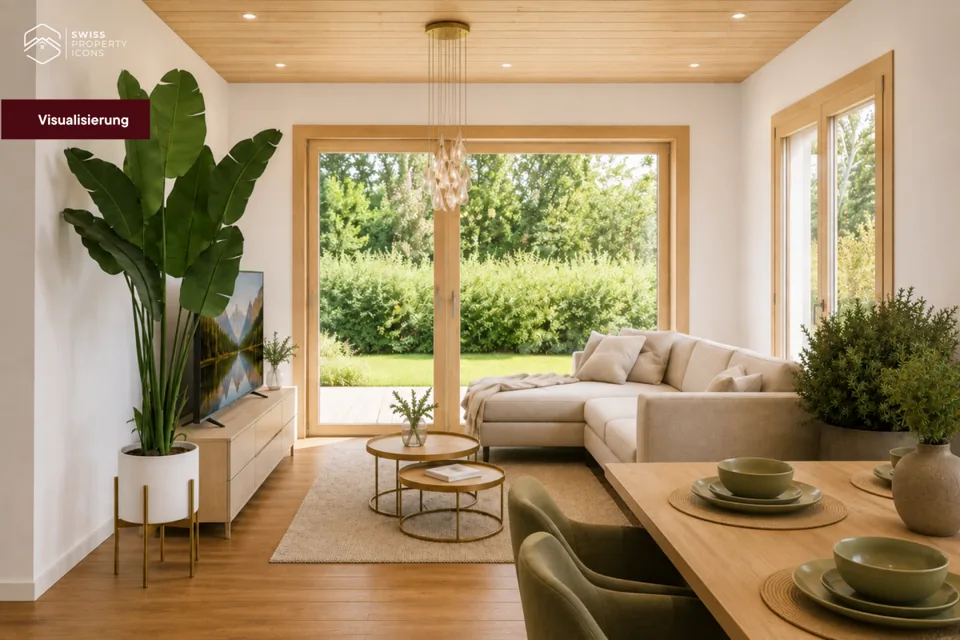 *RESERVED* NEW BUILD: Garden apartment "OAK" - Dreamy new apartments in the center of Koppigen