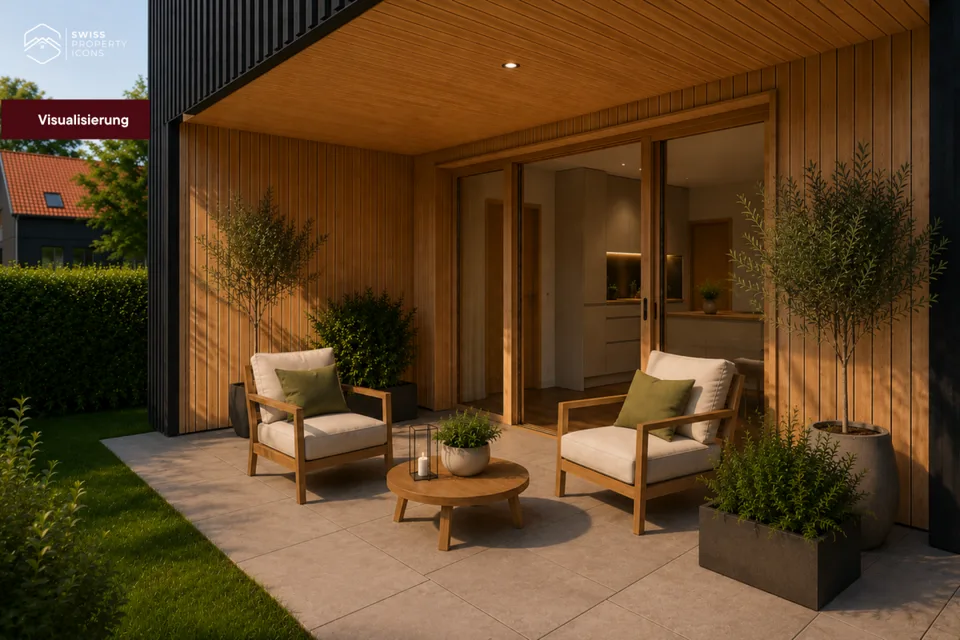 *RESERVED* NEW BUILD: Garden apartment "OAK" - Dreamy new apartments in the center of Koppigen