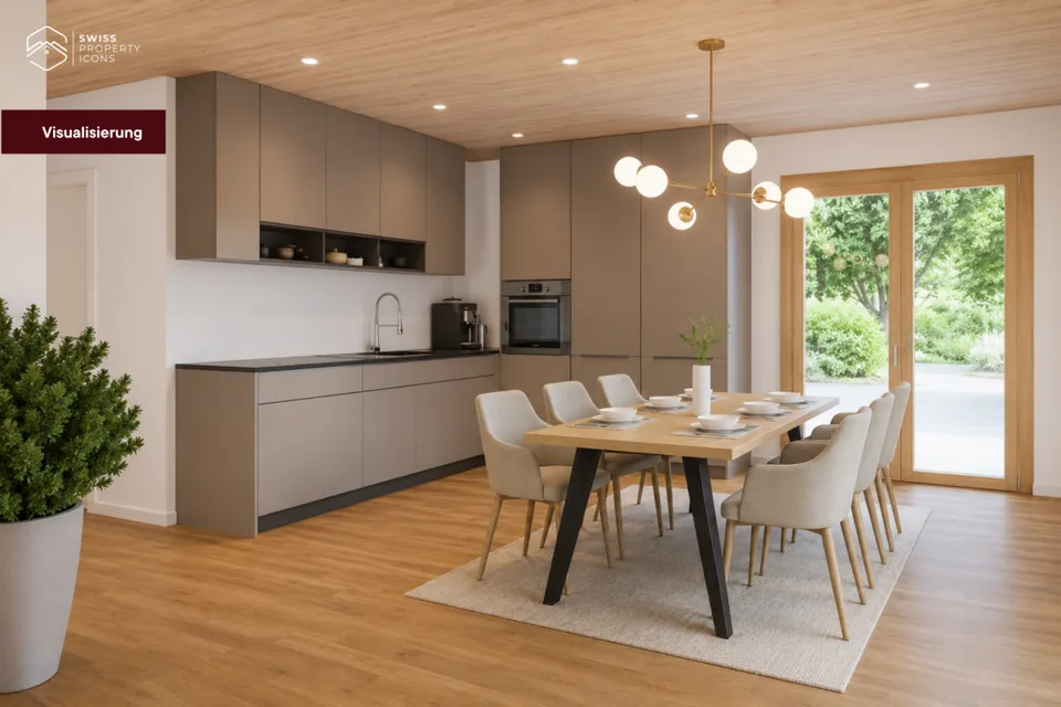 NEUBAU: Gartenwohnung "LINDE" - Traumhafte Neubauwohnungen im Zentrum von Koppigen