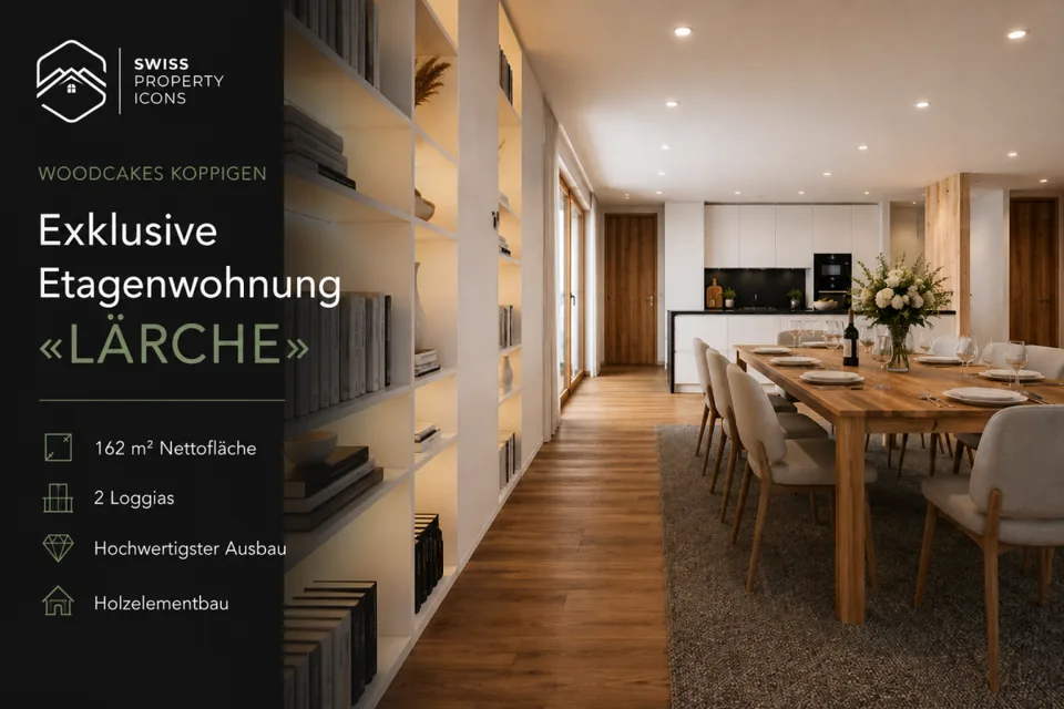 NEUBAU: OG Wohnung "LÄRCHE" - Unglaubliche 5.5 Zimmer Neubauwohnung in Koppigen