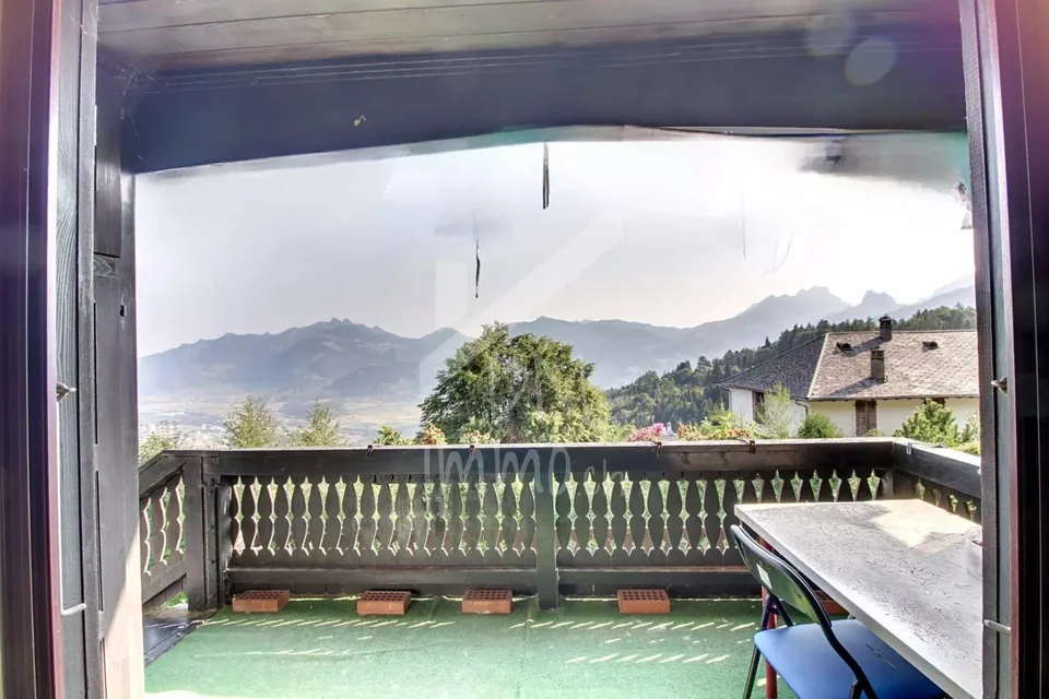 Blockhaus, Blick auf den Genfersee und die Berge - Verkauf an Ausländer OK