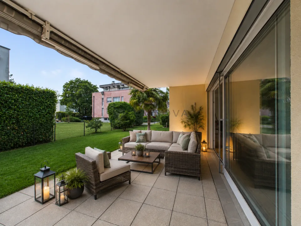 Appartamento tranquillo con area salotto, terrazza e stanza hobby