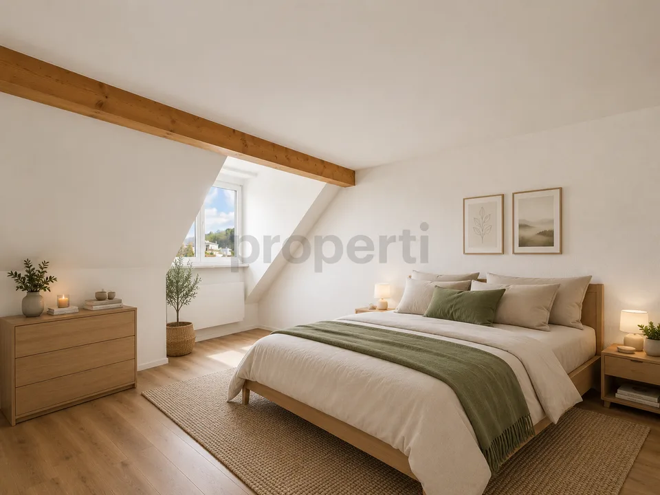 Charmante 4-Zimmer-Maisonette-Wohnung mit Dachgeschoss-Charme in Feuerthalen