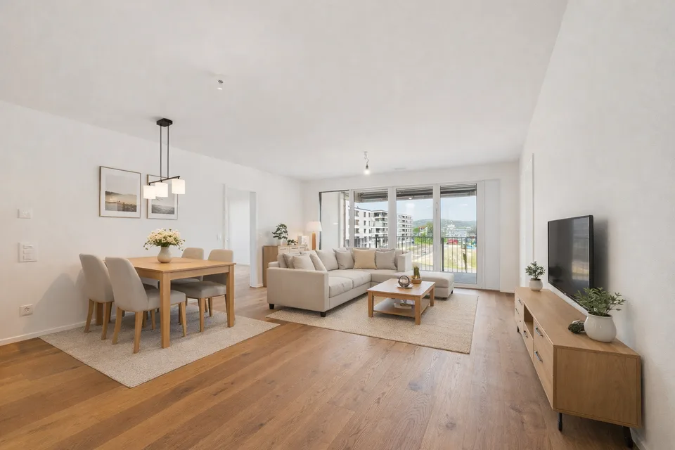 Exklusive 3.5-Zimmer-Neubauwohnung im AuPark  modernes Wohnen mit Blick zum Zürichsee