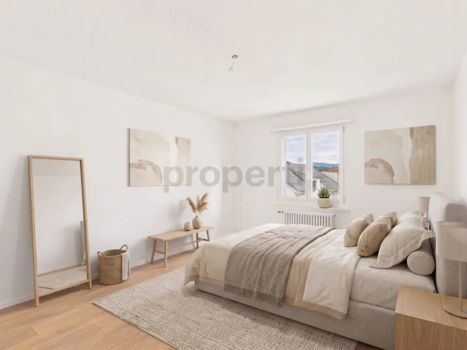 Bright 3.5-room attic apartment in Stachen - freshly renovated, with balcony & parking (near Lake Constance)
