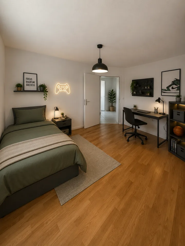 Zona residenziale tranquilla, ampio giardino e due posti auto sotterranei inclusi