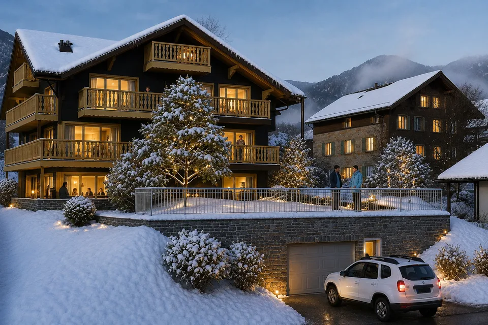 Une échappée alpine, terrasse XXL de 35 m² baignée de soleil LOT 5 : Superbe 4.5 Pièces
