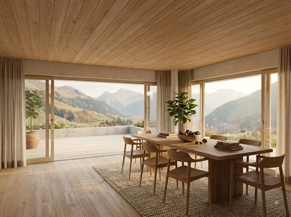 Une échappée alpine, terrasse XXL de 35 m² baignée de soleil LOT 5 : Superbe 4.5 Pièces