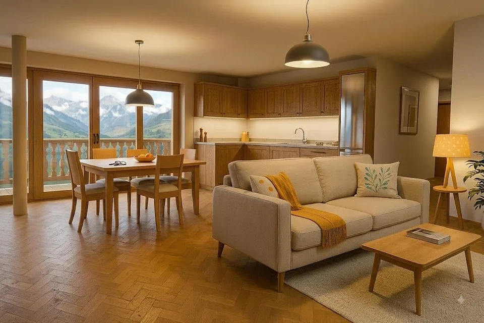 Une échappée alpine, terrasse XXL de 35 m² baignée de soleil LOT 5 : Superbe 4.5 Pièces