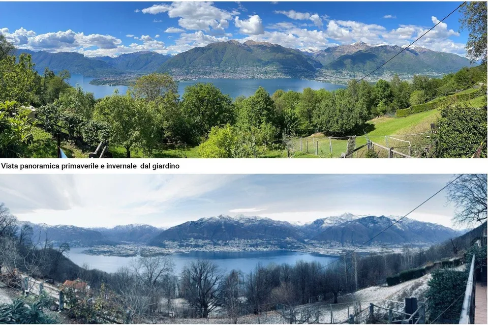 Einfamilienhaus mit 4 Zimmern und atemberaubendem Panoramablick auf den Lago Verbano
