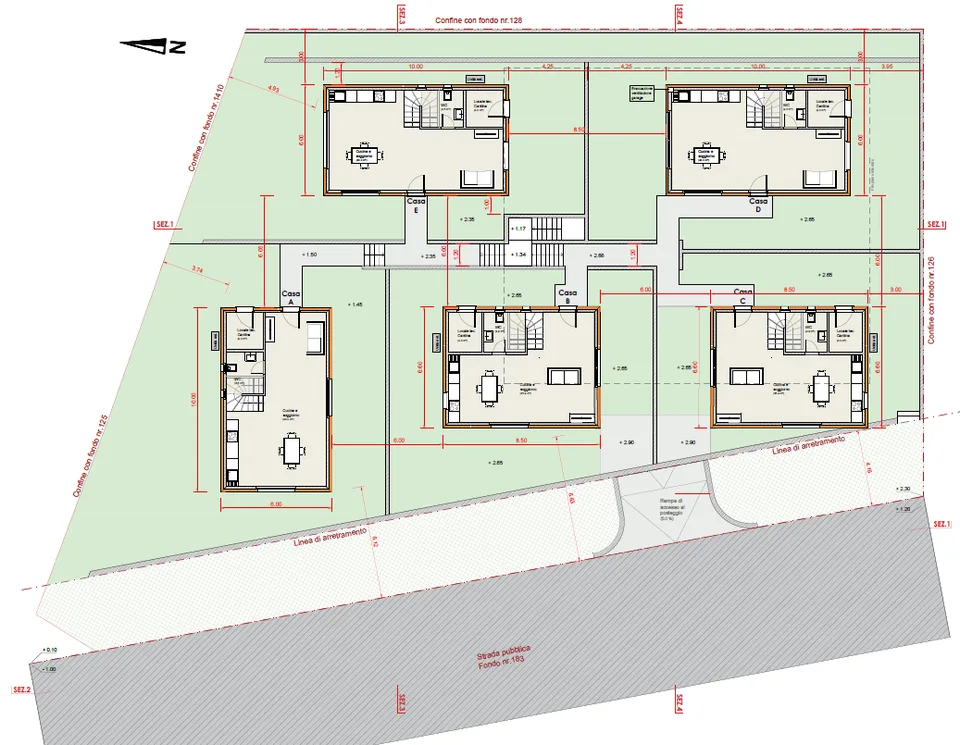 Villetta indipendente in prossima edificazione a Cadenazzo in nuovo complesso residenziale