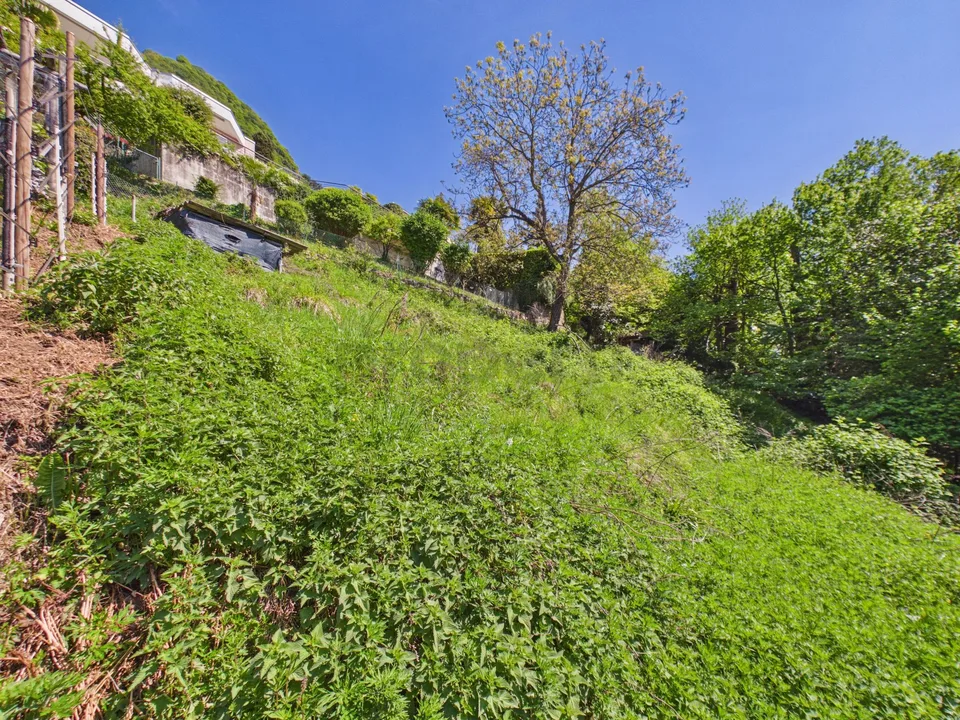 Großes Baugrundstück mit Seeblick in ruhiger Lage, Viganello