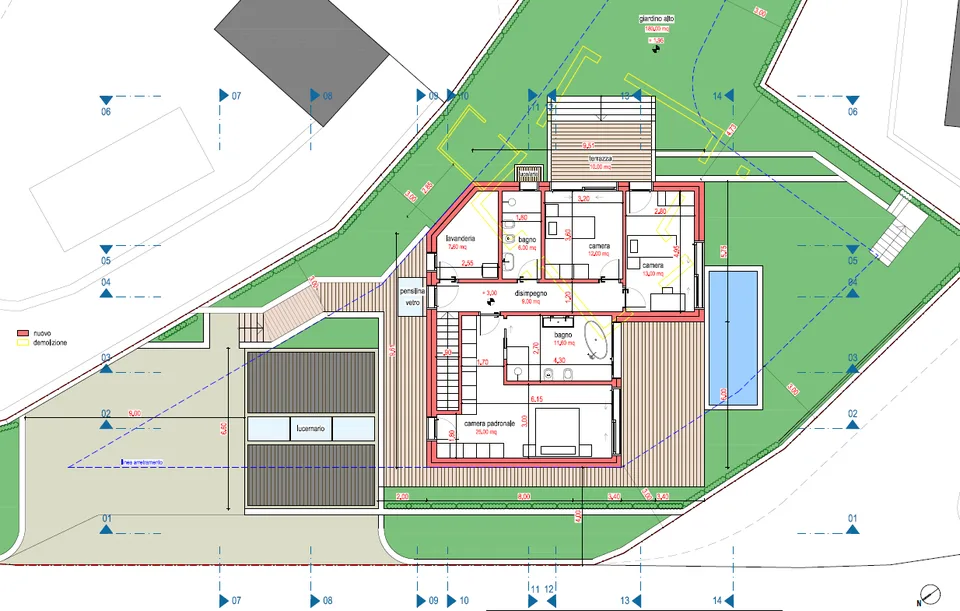 Villa 4.5 Zimmer Neubau, Seeblick mit Pool, Dino-Sonvico