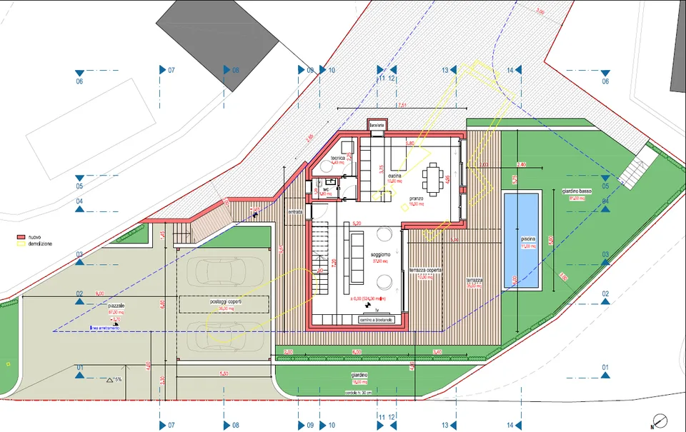 Villa 4.5 Zimmer Neubau, Seeblick mit Pool, Dino-Sonvico