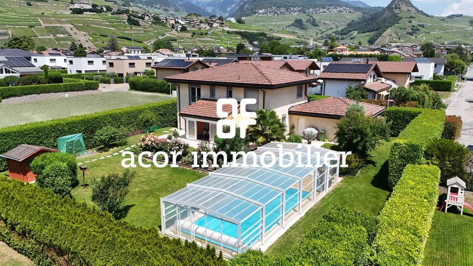 Plan-Conthey - Villa indipendente di 7½ locali con piscina