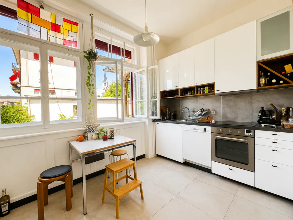 Maison de maître de 4 appartements avec piscine
