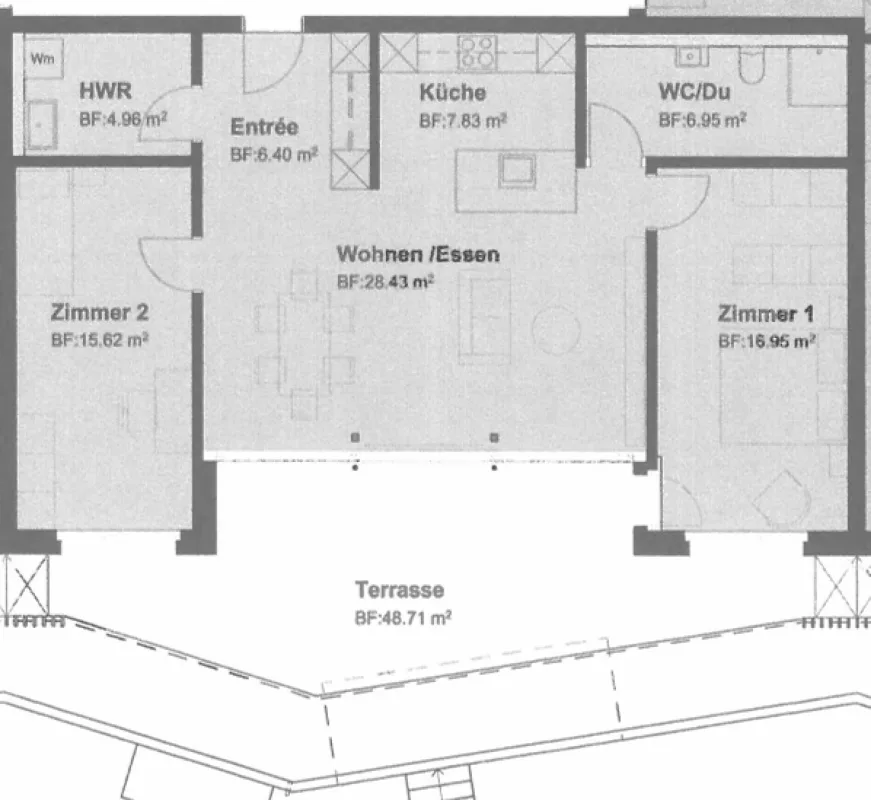 Moderne und lichtdurchflutete 3.5-Zimmer-Parterrewohnung