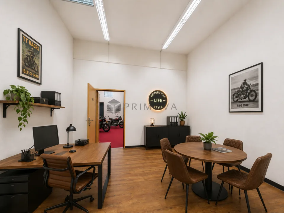 Maison au-dessus. Espace pour vos idées en dessous.