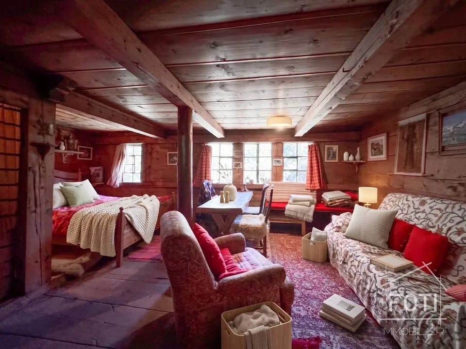 Bien rare - Chalet de 7,5 pièces niché dans 28'000 m² de forêt et de prairie.