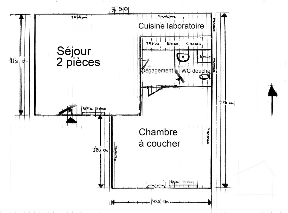 Bungalow de 2.5 Pièces avec Vue à Saint-Maurice à rénover.