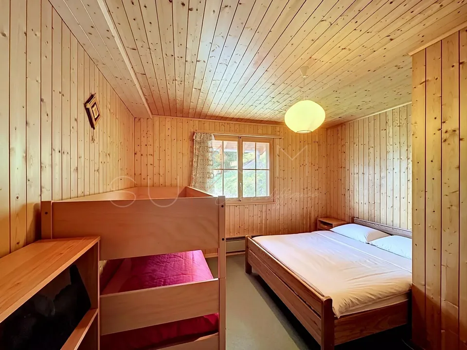 Exclusivité - à 5 min d'Ovronnaz, chalet authentique sans vis-à-vis