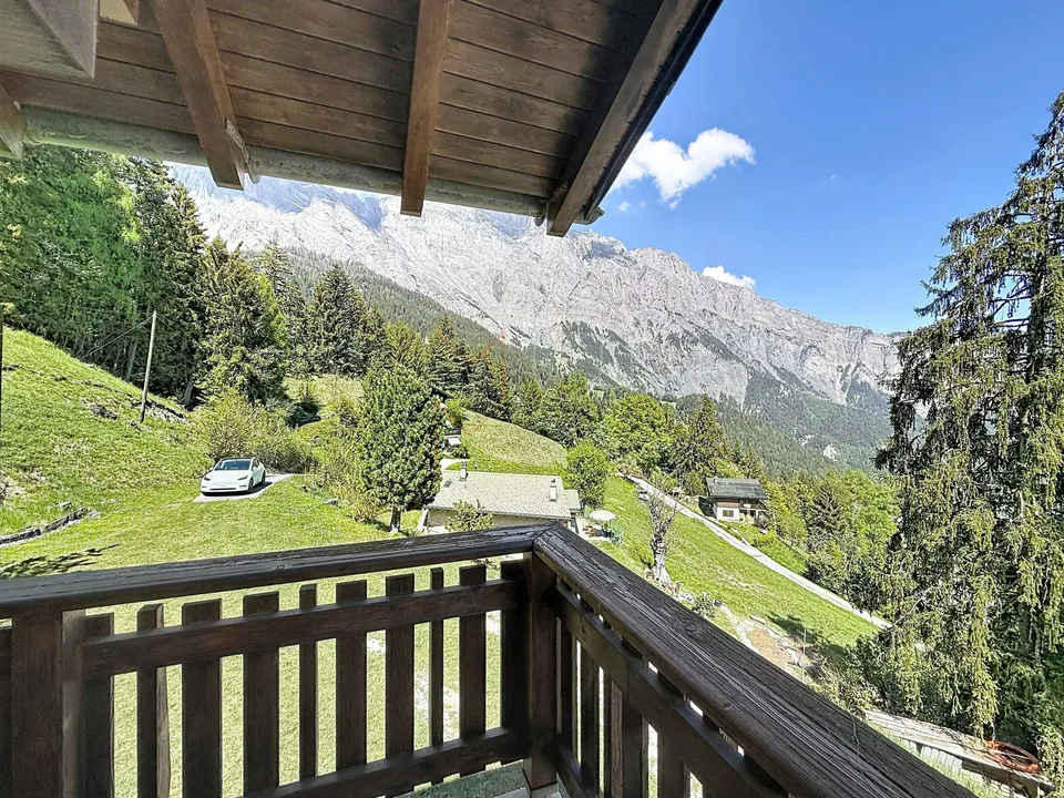 Exclusivité - à 5 min d'Ovronnaz, chalet authentique sans vis-à-vis