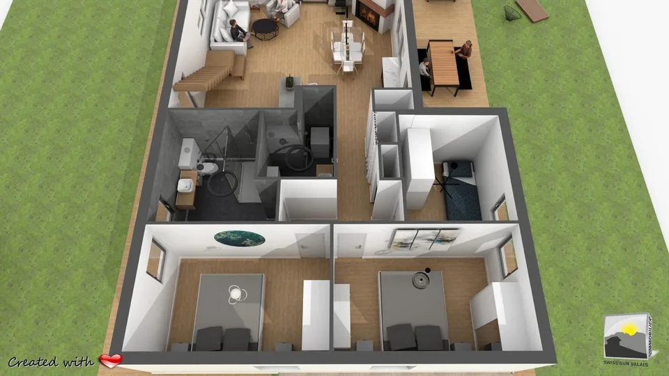 4.5 Zimmer Chalet in Saxon – Foto 27 von 30