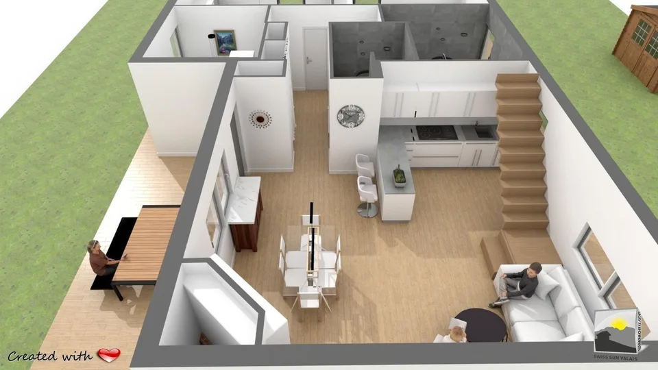 4.5 Zimmer Chalet in Saxon – Foto 28 von 30